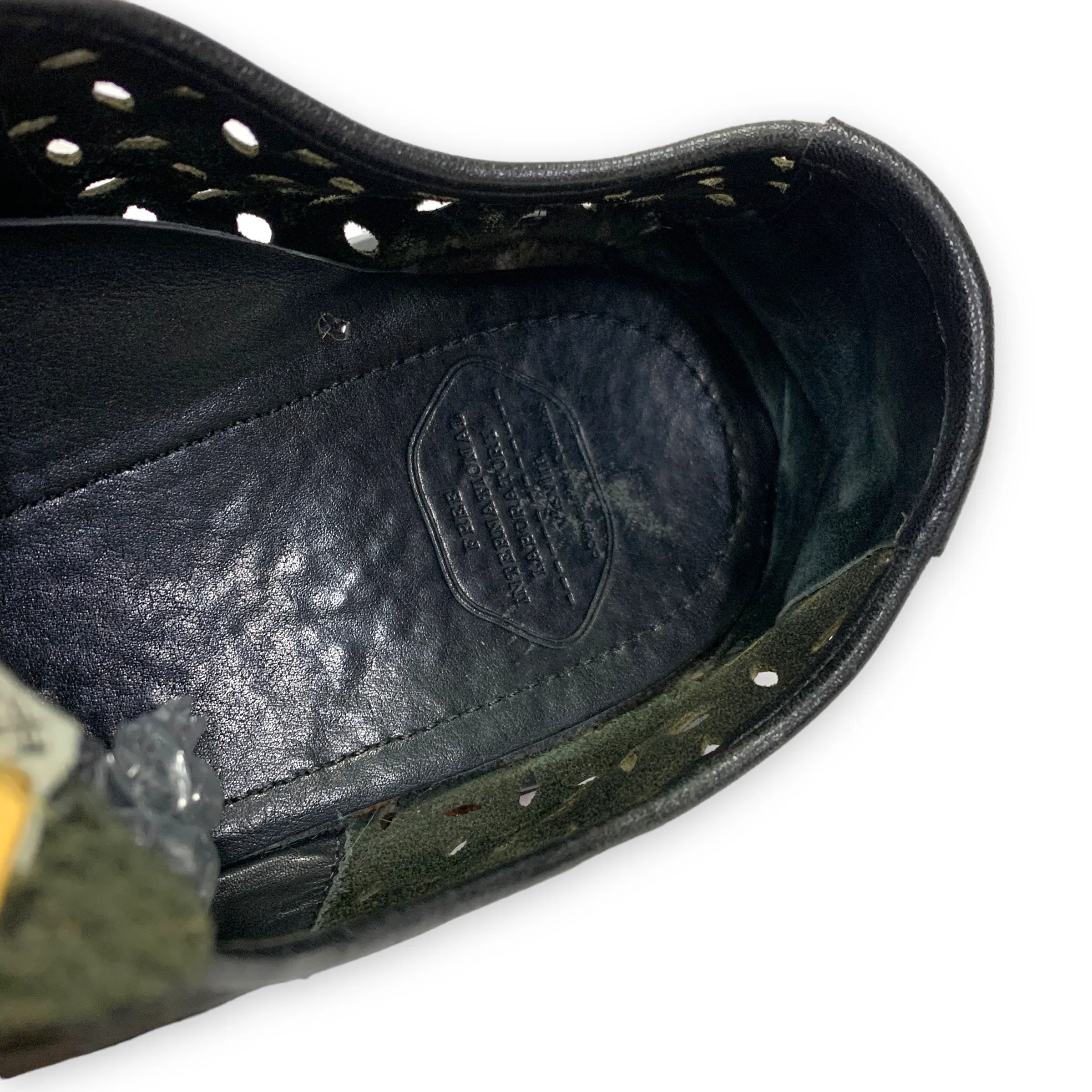 [11] Visvim Patrician Folk Perforated Black
