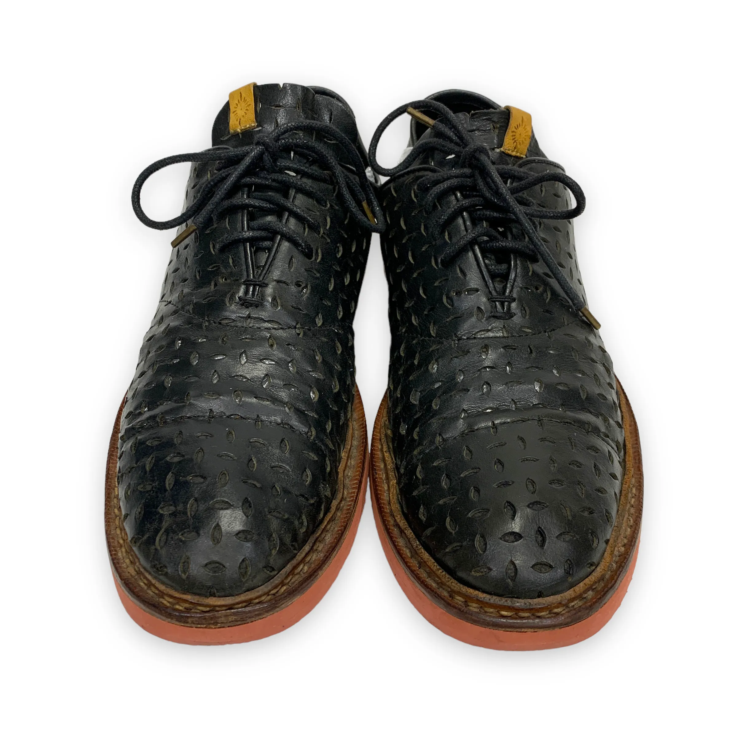 [11] Visvim Patrician Folk Perforated Black
