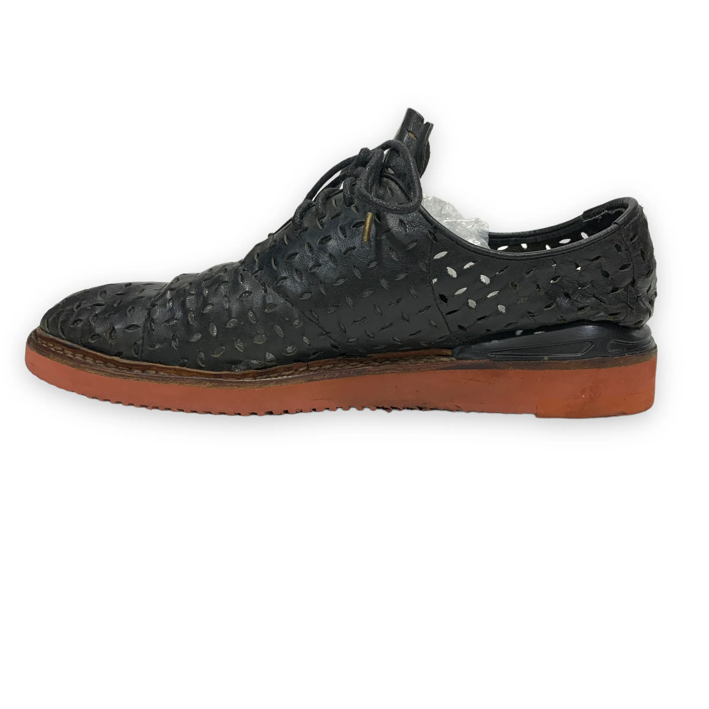 [11] Visvim Patrician Folk Perforated Black