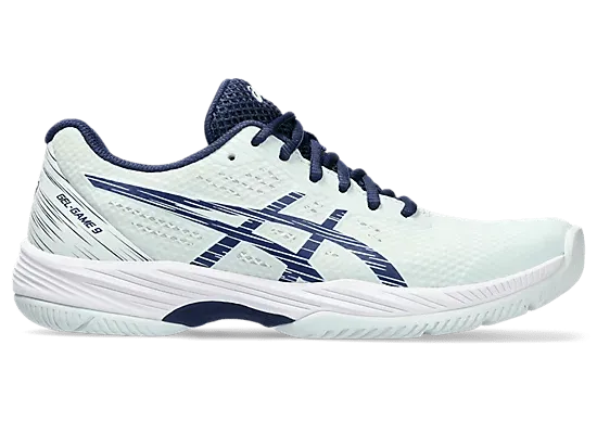Asics Gel Game 9 Women's Tennis/Pickleball Shoe (Pale Mint/Blue Expanse)