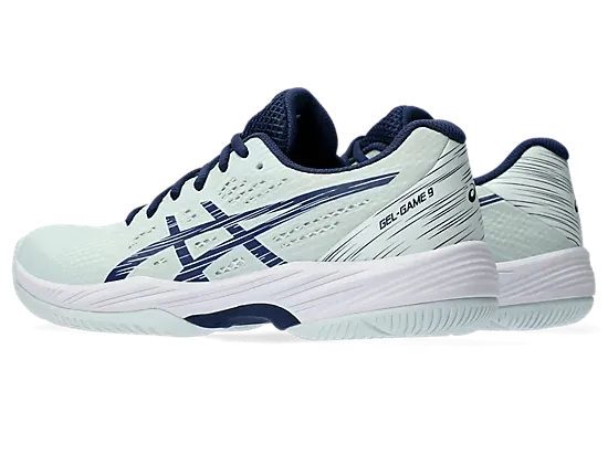 Asics Gel Game 9 Women's Tennis/Pickleball Shoe (Pale Mint/Blue Expanse)