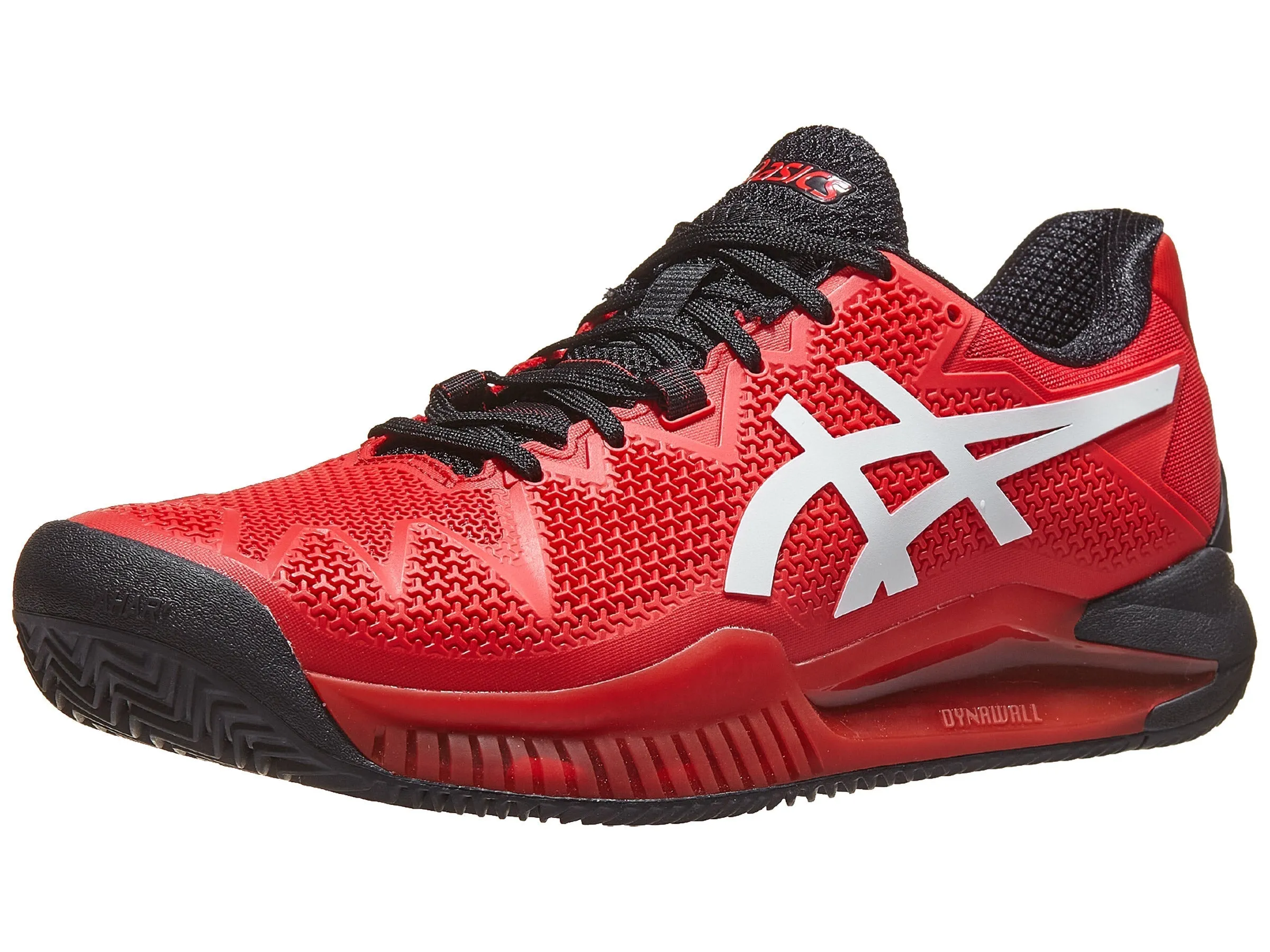 Asics Gel Resolution 8 Electric Red/White Men's Tennis Shoes - 2022 NEW ARRIVAL
