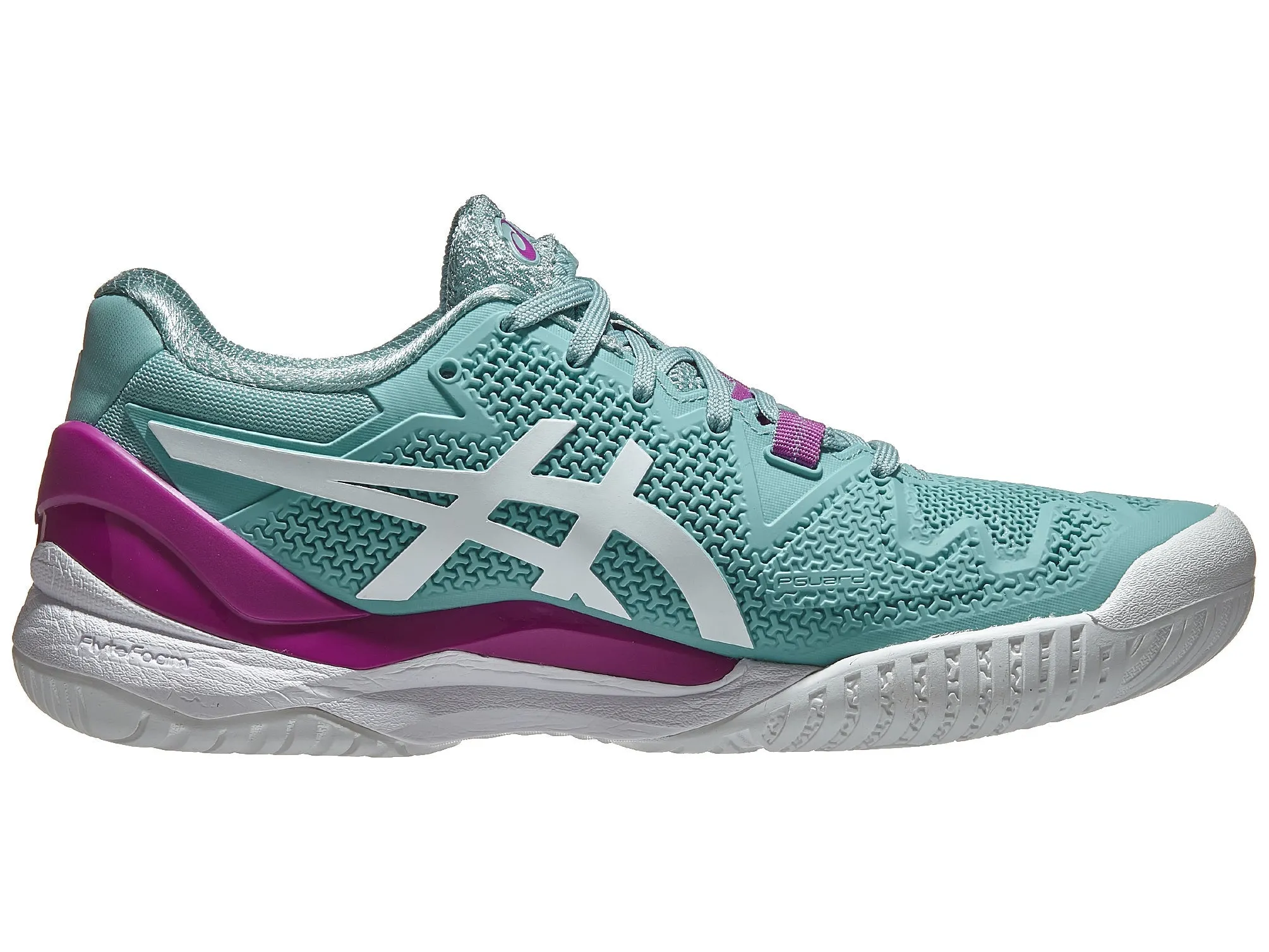 Asics Gel Resolution 8 Smoke Blue/White Women's Shoes - NEW ARRIVAL