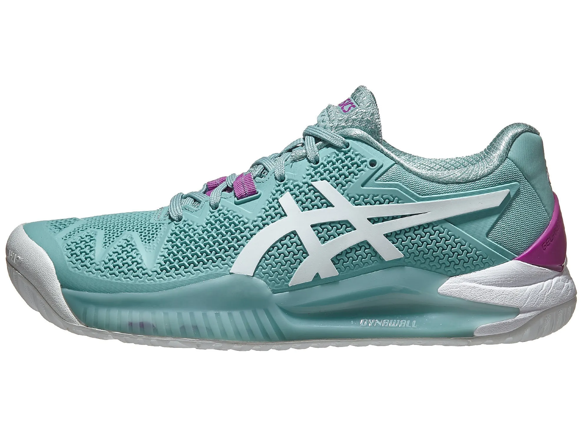 Asics Gel Resolution 8 Smoke Blue/White Women's Shoes - NEW ARRIVAL