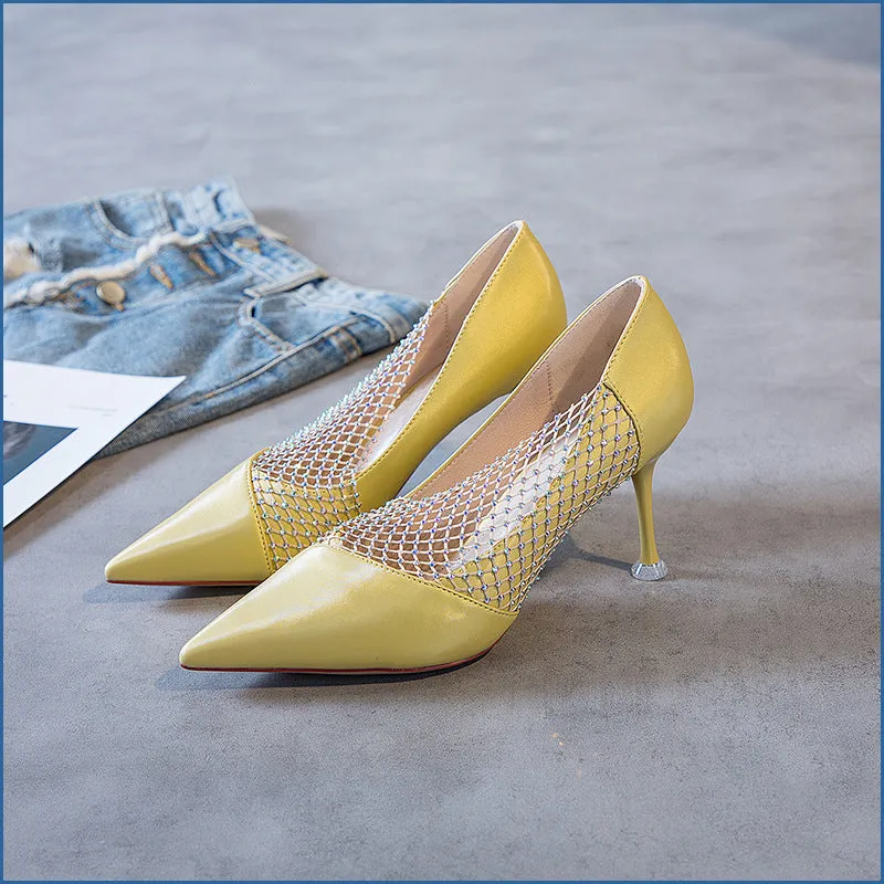 Autumn Pointed Wild Sexy High Heel Women's Shoes Summer Shallow Mouth Stiletto Shoes