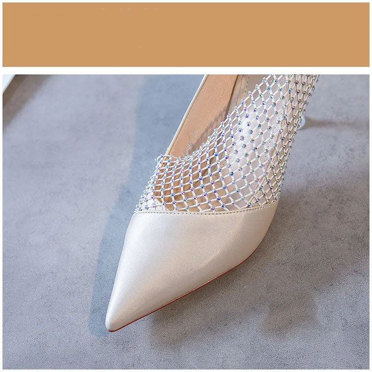 Autumn Pointed Wild Sexy High Heel Women's Shoes Summer Shallow Mouth Stiletto Shoes