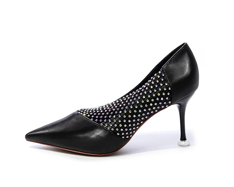 Autumn Pointed Wild Sexy High Heel Women's Shoes Summer Shallow Mouth Stiletto Shoes