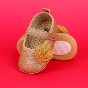 Baby Shoes Color Golden