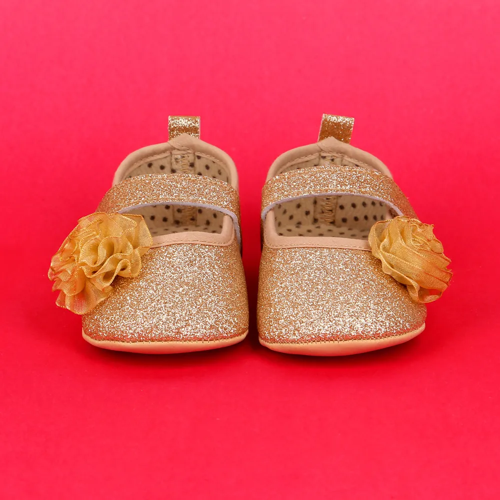 Baby Shoes Color Golden