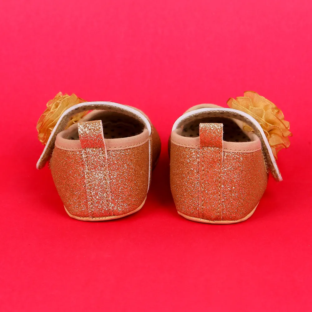 Baby Shoes Color Golden