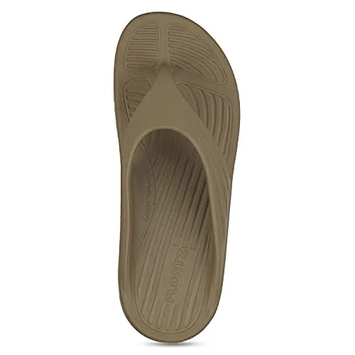 Bata Men's FLOATZ THONG Brown Slippers - 8 UK (8712022)