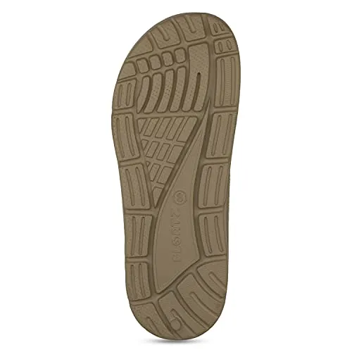 Bata Men's FLOATZ THONG Brown Slippers - 8 UK (8712022)