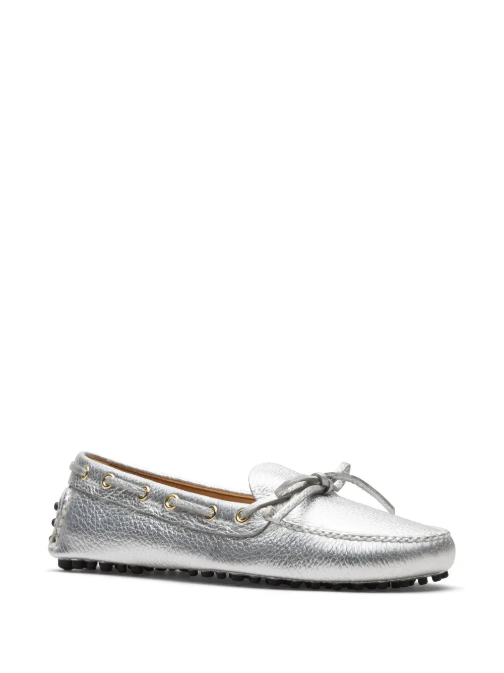 Car Shoe grained-leather driving shoes