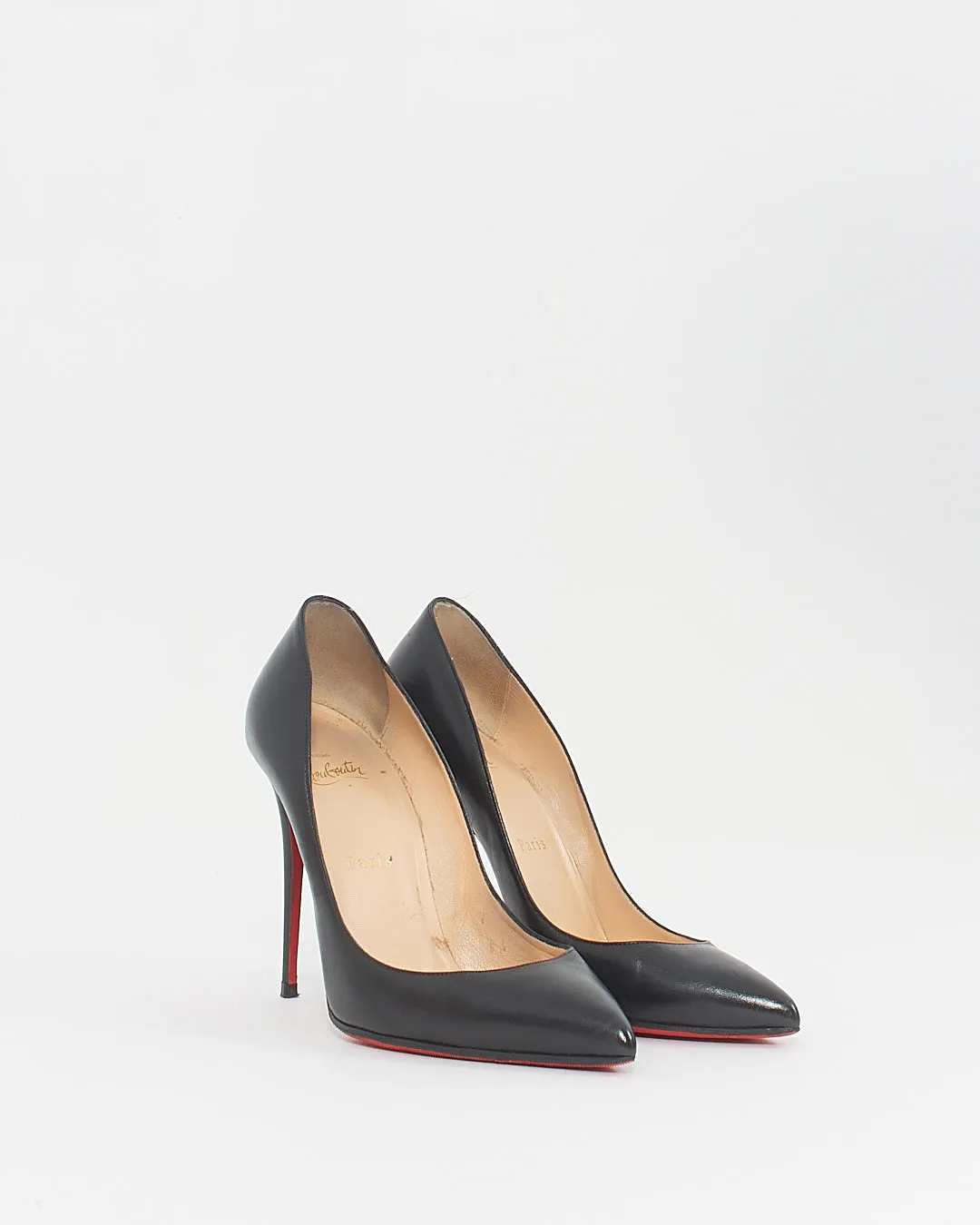 Christian Louboutin Black Leather So Kate 120mm Pumps - 38