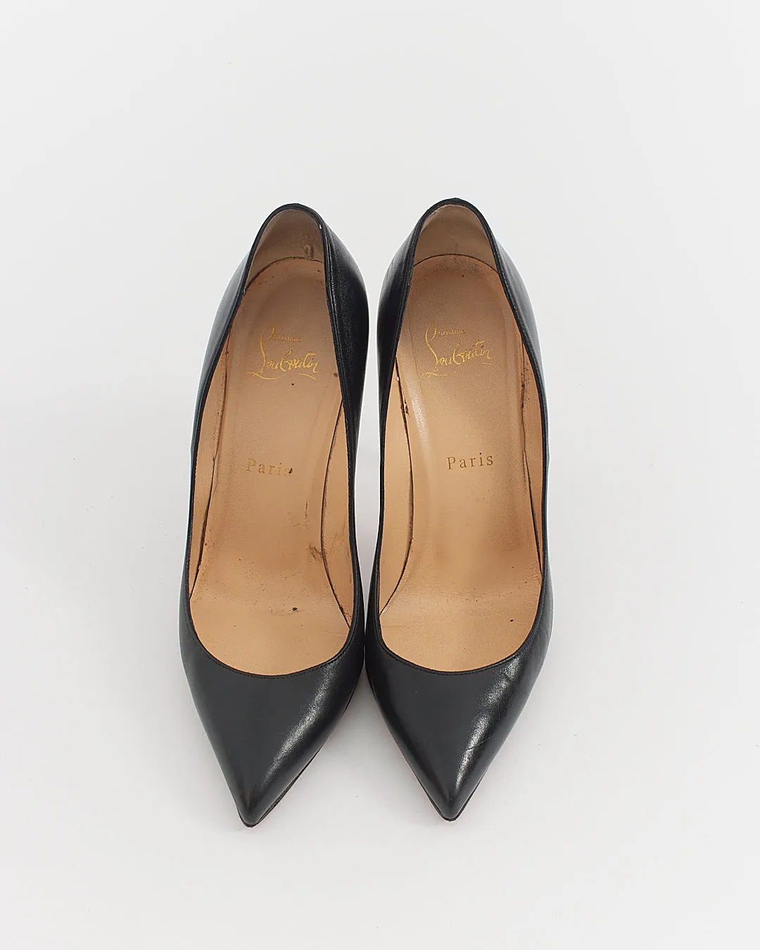 Christian Louboutin Black Leather So Kate 120mm Pumps - 38