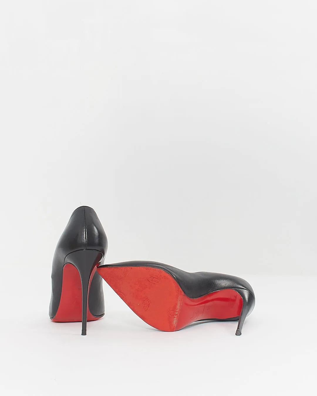 Christian Louboutin Black Leather So Kate 120mm Pumps - 38