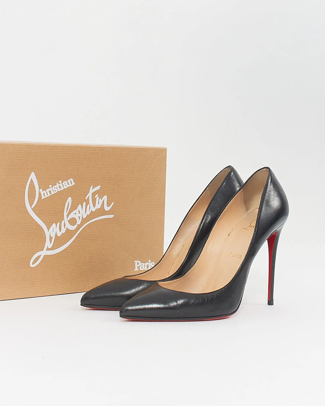 Christian Louboutin Black Leather So Kate 120mm Pumps - 38
