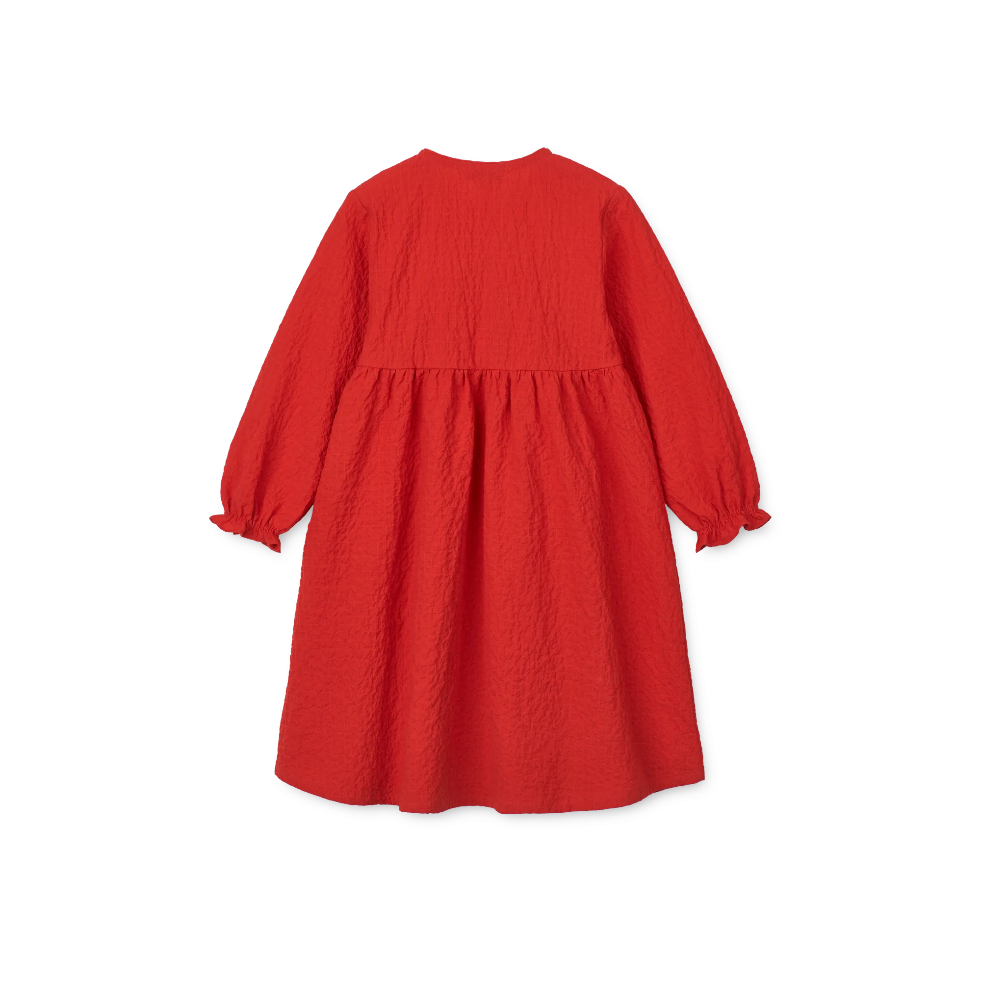Cleo Bow Embroidered Red Dress (3-10 Years)