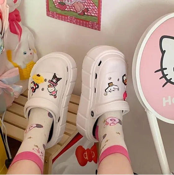 CUTE CARTOON HOLE SHOES KF83736