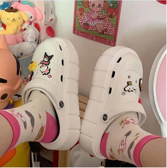 CUTE CARTOON HOLE SHOES KF83736