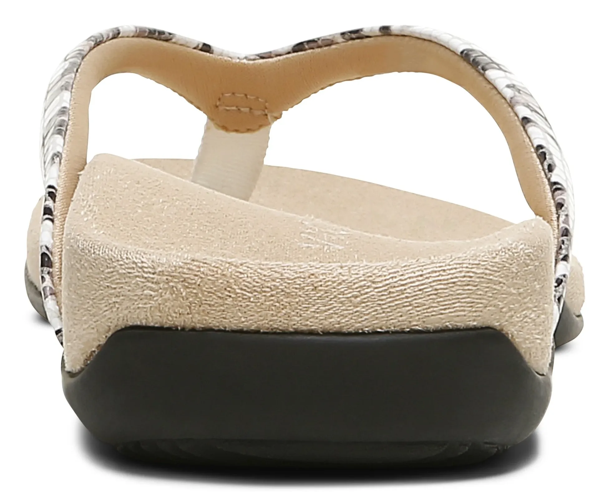 Dillon white leopard sandals