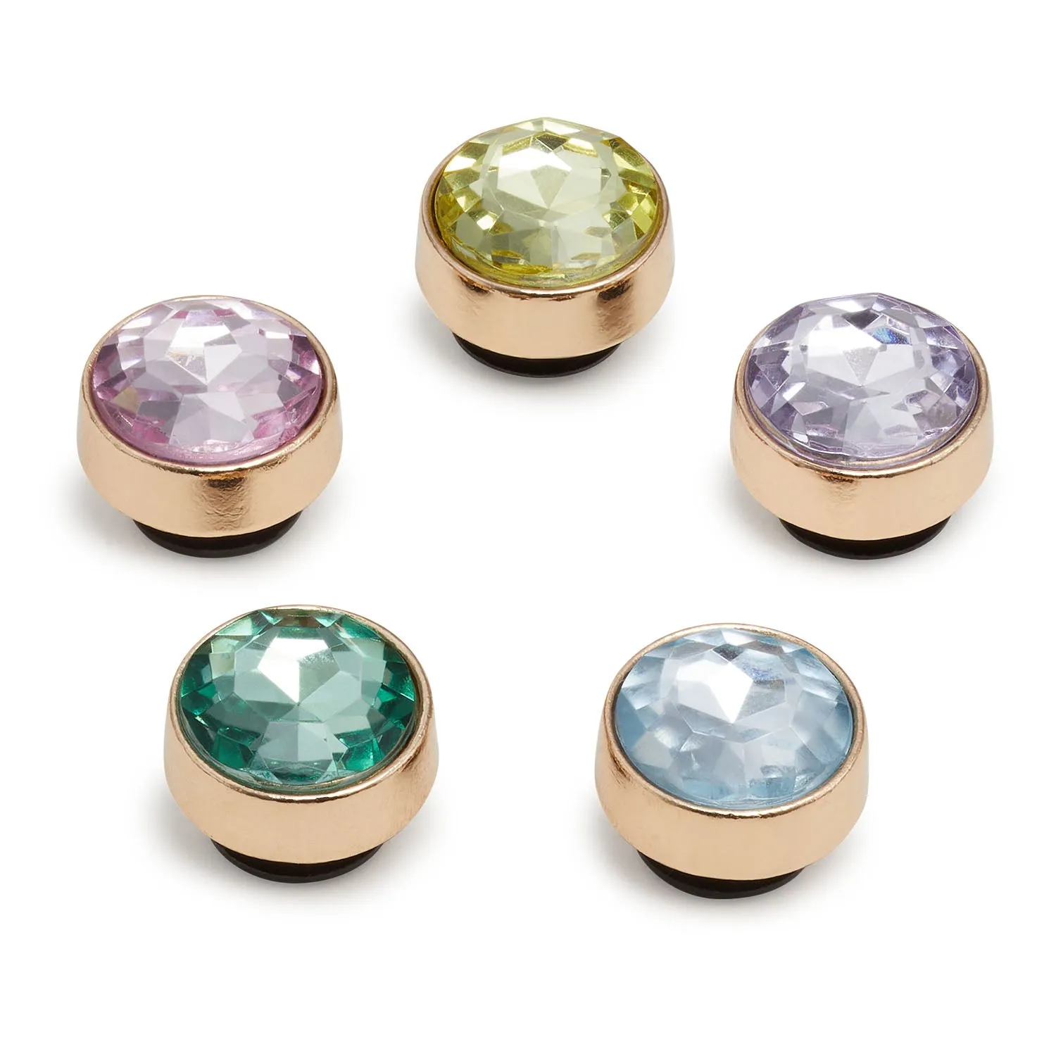 Gold and Gem 5 Jibbitz Pack
