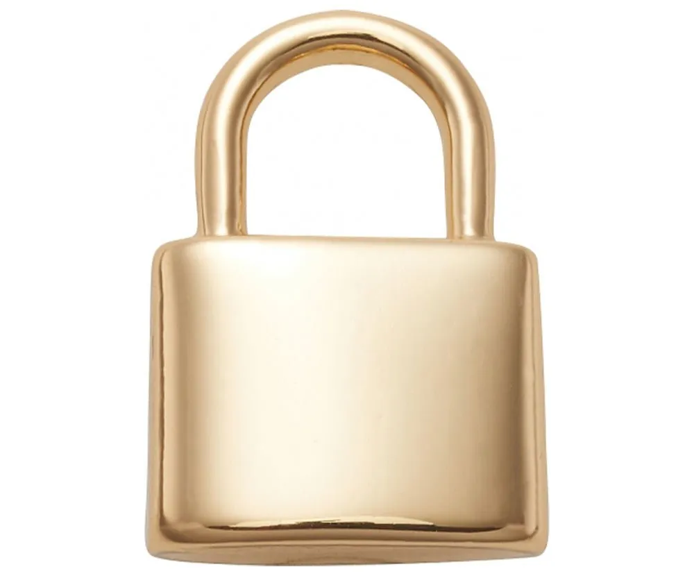 Gold Lock Jibbitz