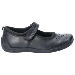 Hush Puppies Amber Black School Shoe