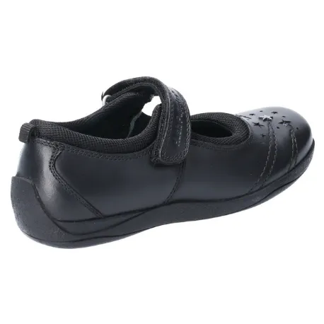 Hush Puppies Amber Black School Shoe