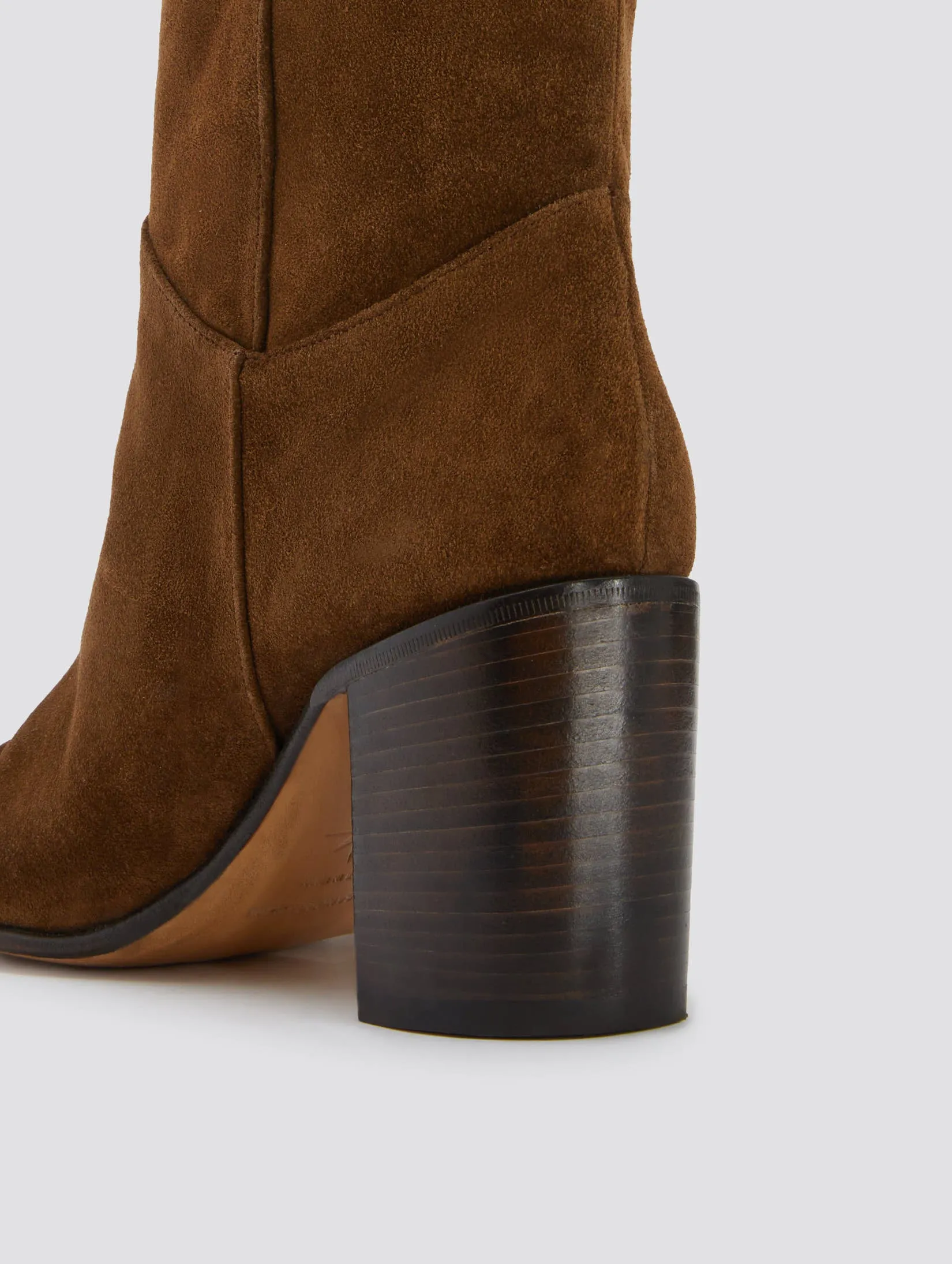 JANIS 80MM OVER THE KNEE BOOT IN ROCK SUEDE - Woman
