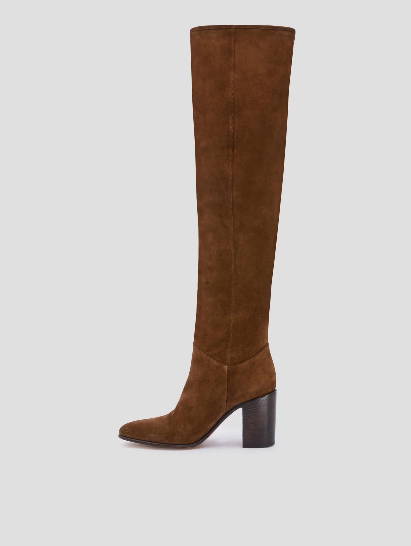 JANIS 80MM OVER THE KNEE BOOT IN ROCK SUEDE - Woman