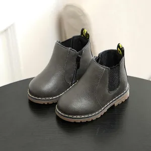 Kids Grey Boots Shoes
