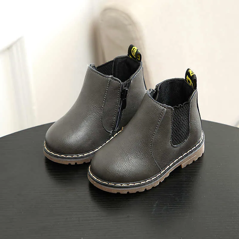Kids Grey Boots Shoes