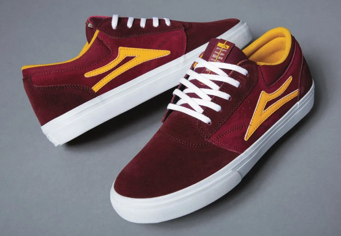 Lakai Griffin Skate Shoes - Burgundy / Cardinal