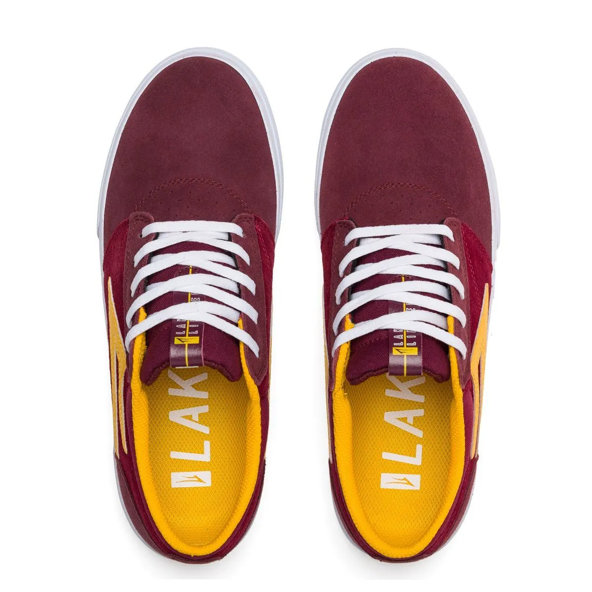 Lakai Griffin Skate Shoes - Burgundy / Cardinal