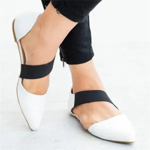 Large Size Single Shoes Female Spring New Shallow Mouth Flat with Women's Shoes Fashion Wild Women's Shoes