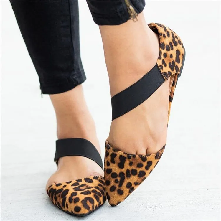 Large Size Single Shoes Female Spring New Shallow Mouth Flat with Women's Shoes Fashion Wild Women's Shoes