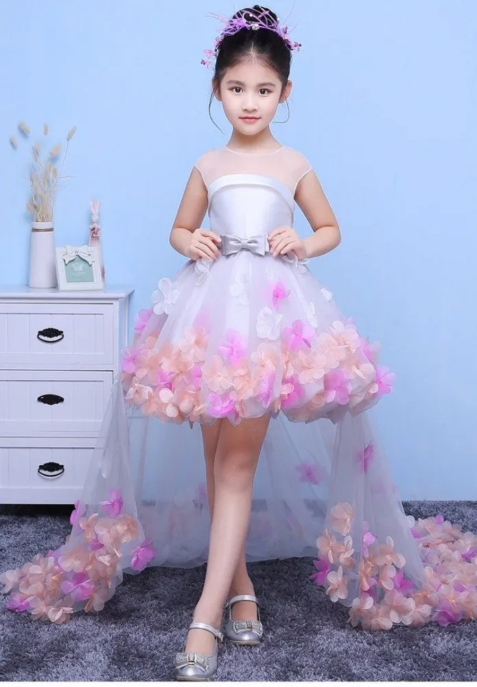 Lovely  Flower Girl Dresses for Weddings, High Low Cute Flower Girl Dresses