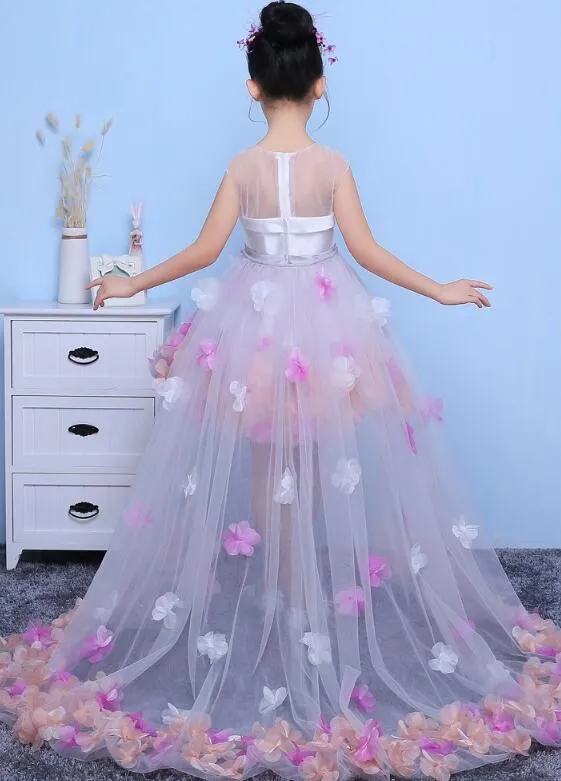 Lovely  Flower Girl Dresses for Weddings, High Low Cute Flower Girl Dresses