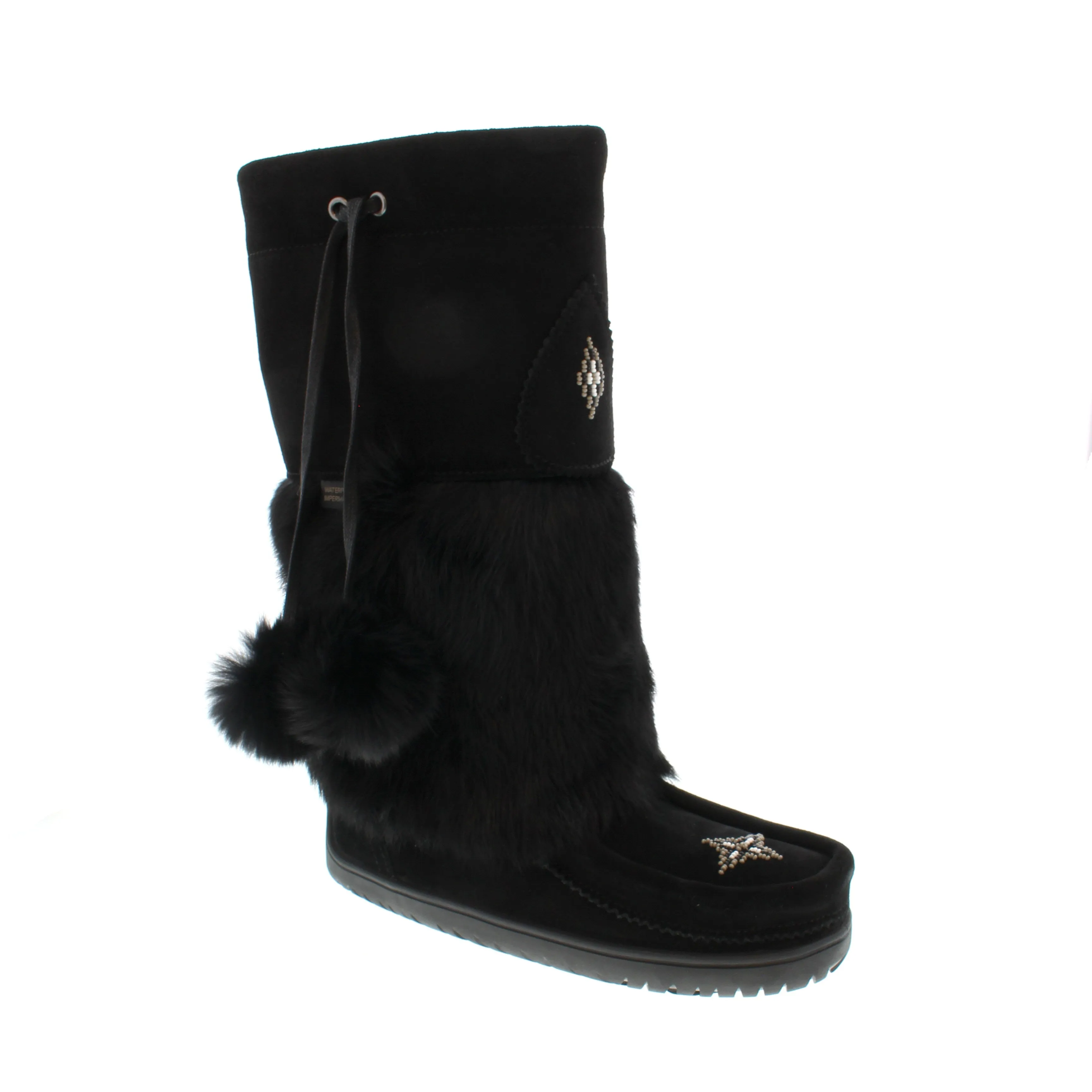 Manitobah Mukluks WTP Snowy Owl - Black