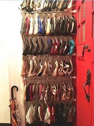 Megoday Classico Stainless Steel Closet Organizer Hanger for Shoes -2 Piece Set, Metal Clothespins & S Hook - 2 Piece Set Free