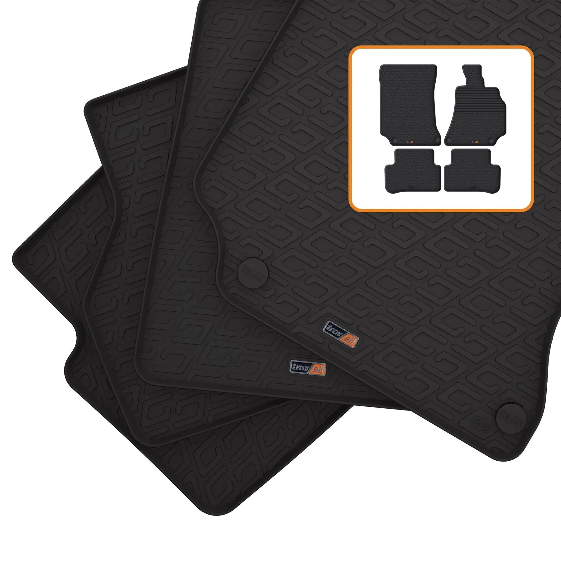 Mercedes E-Class Estate Rubber Car Mats (2013-2016)