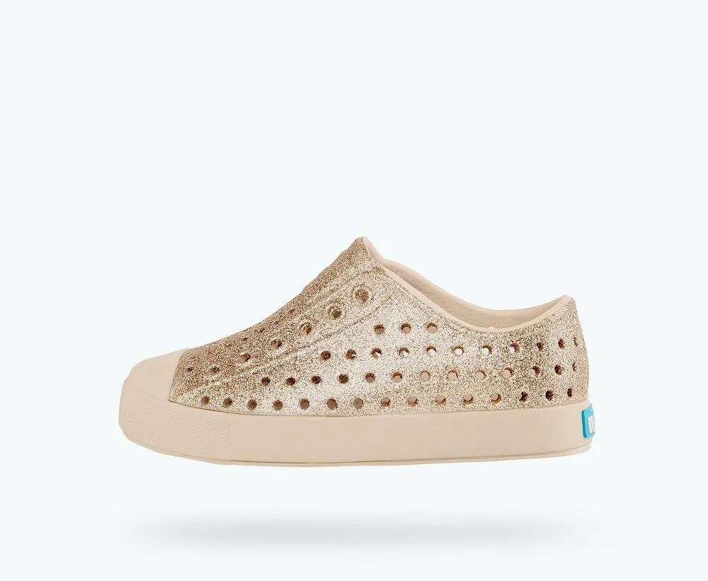 Native Jefferson Bling Kids Shoes Rock Salt