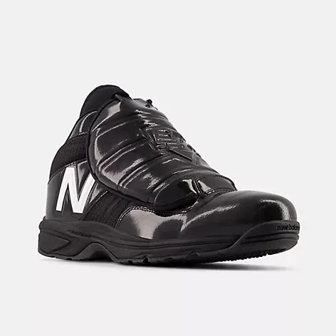 New Balance v3 Black and White Mid-Cut Umpire Plate Shoe
