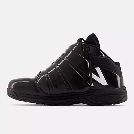 New Balance v3 Black and White Mid-Cut Umpire Plate Shoe
