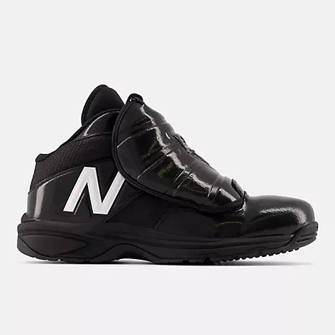 New Balance v3 Black and White Mid-Cut Umpire Plate Shoe