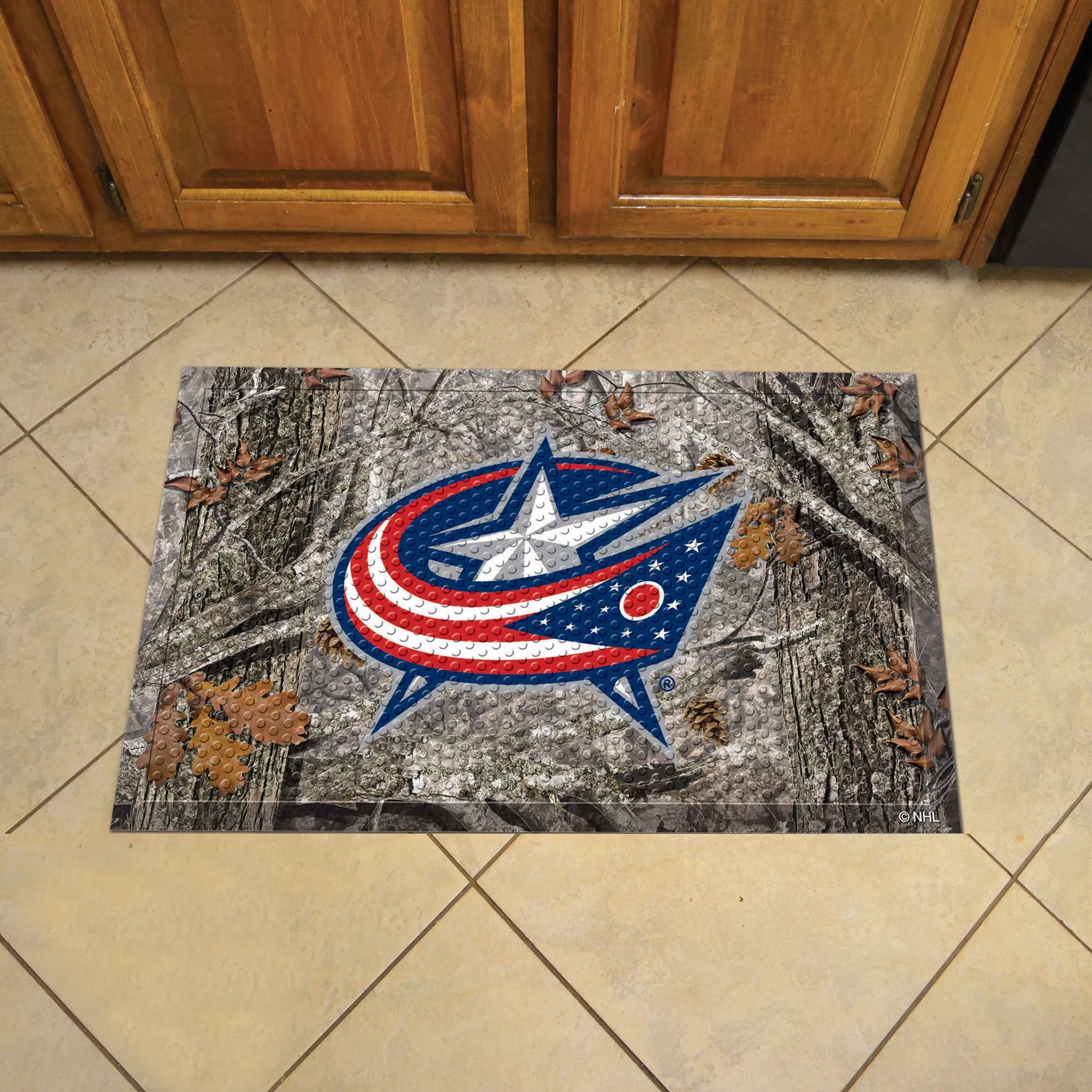 NHL - Columbus Blue Jackets Camo Scraper Mat