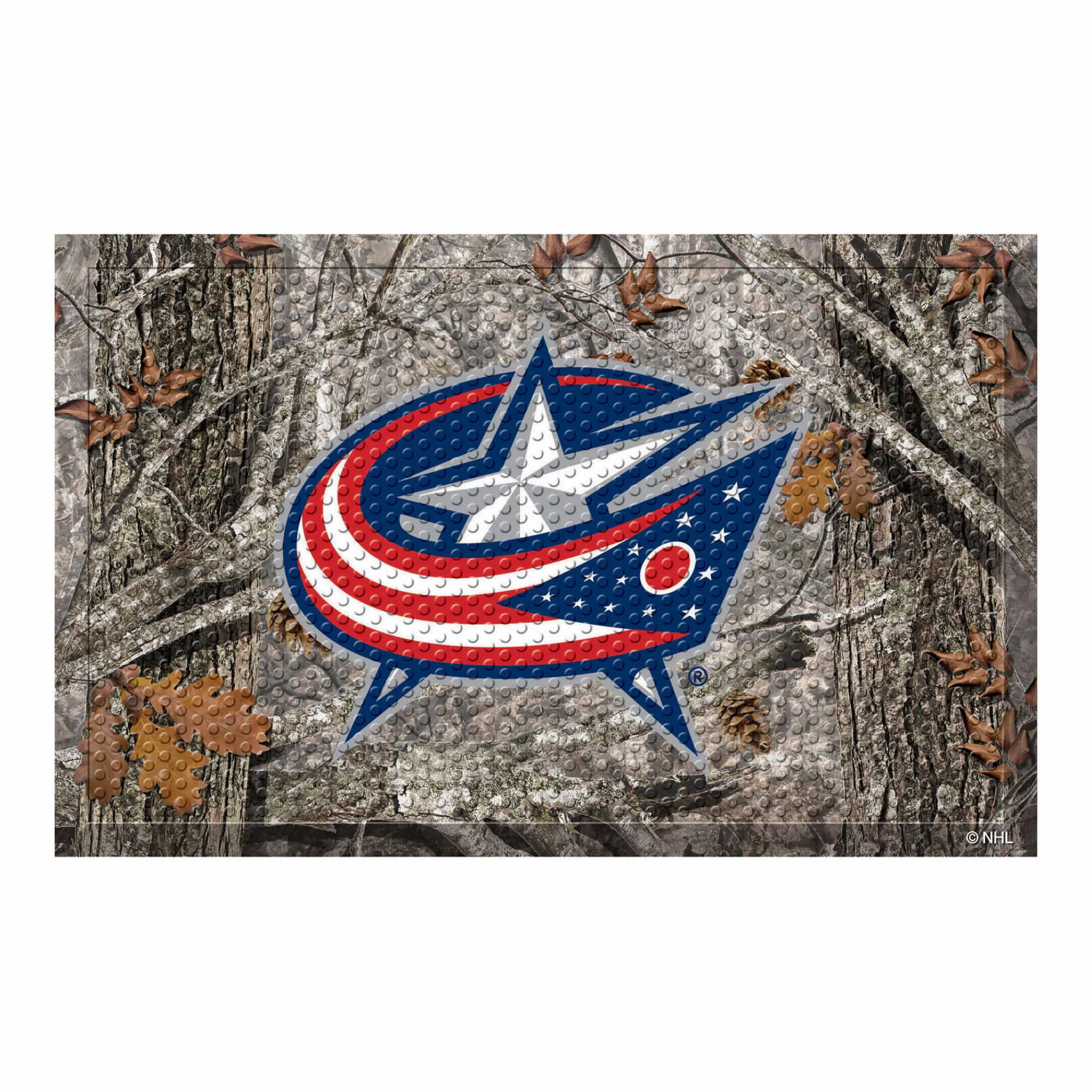 NHL - Columbus Blue Jackets Camo Scraper Mat