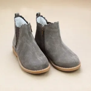 Nicola Girls Classic Scalloped Chelsea Boot