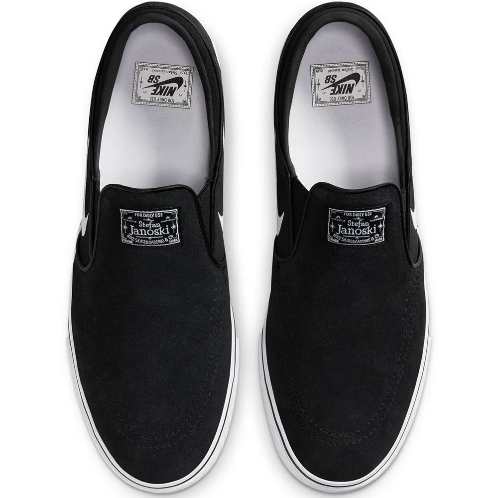 Nike SB Janoski  Slip Shoes Black/White-Black-Black